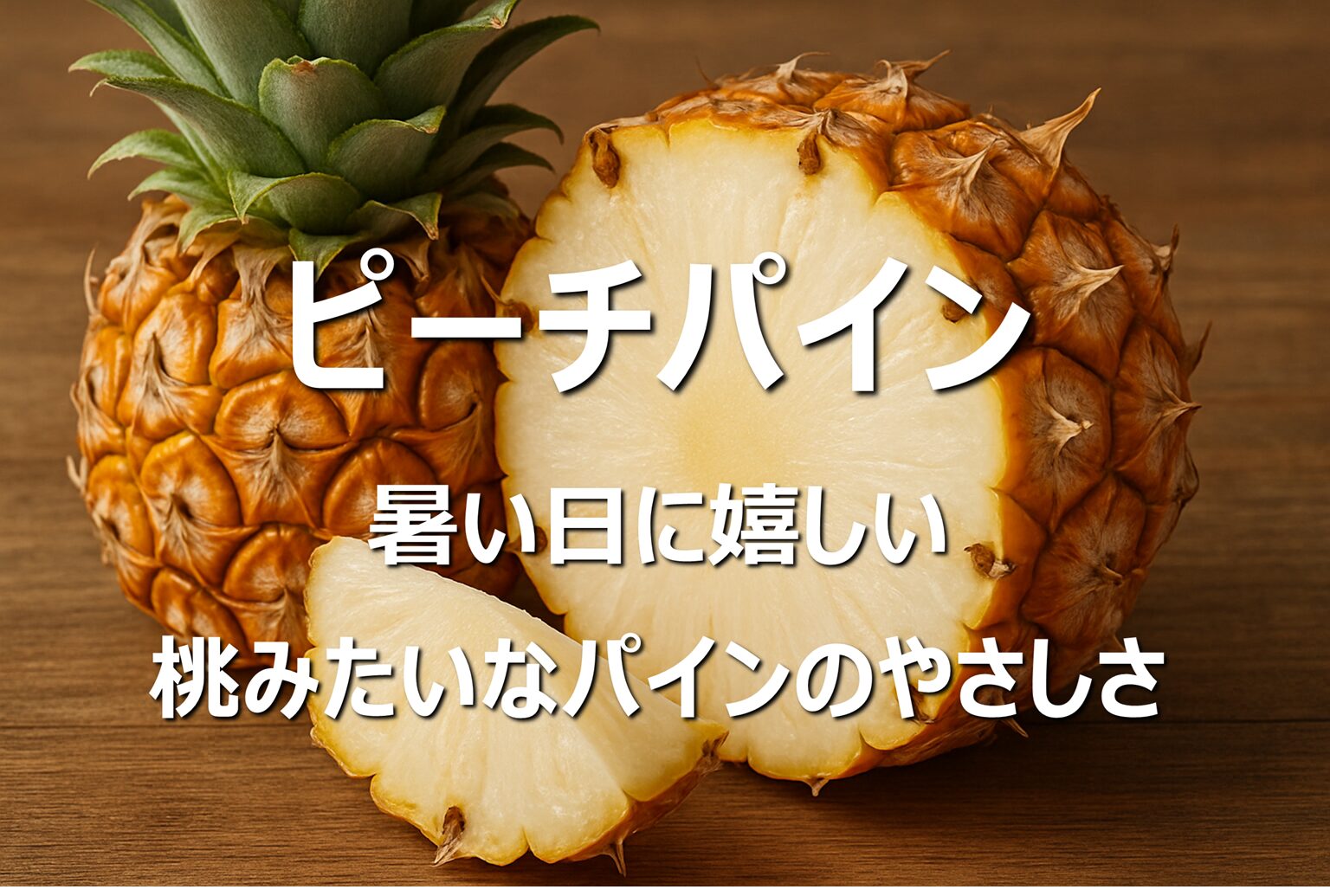 【ピーチパイン│小玉パイン】沖縄名産・旬の時期｜食べ方・選び方